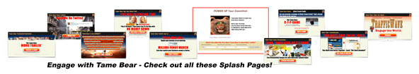 Tame Bear Splash Pages